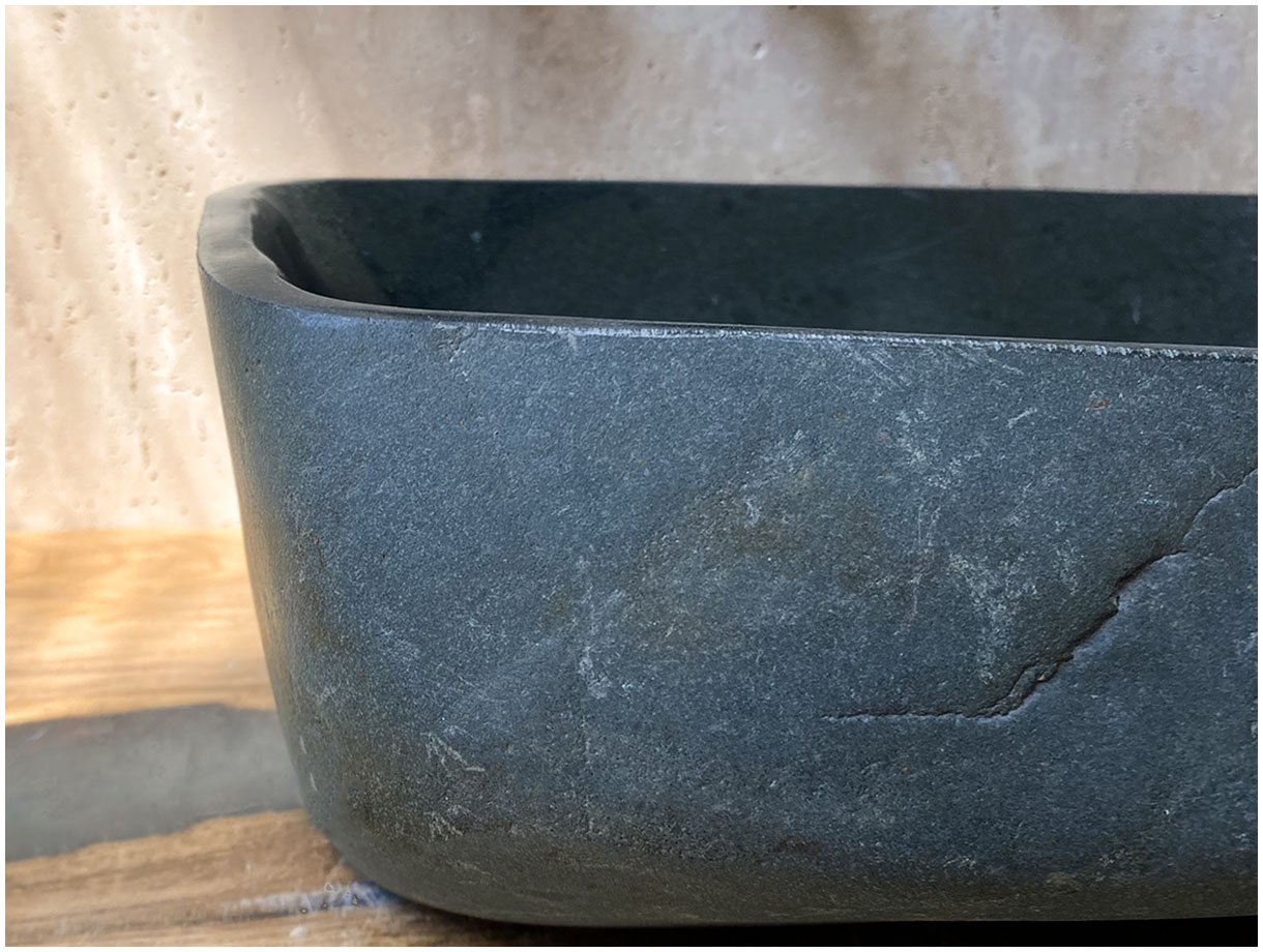 Раковина для ванной Piedra M278 из речного камня  Gris ИНДОНЕЗИЯ 00504511278_4