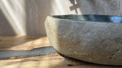 Раковина для ванной Piedra M279 из речного камня  Gris ИНДОНЕЗИЯ 00504511279_4