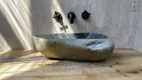 Раковина для ванной Piedra M282 из речного камня  Gris ИНДОНЕЗИЯ 00504511282_4