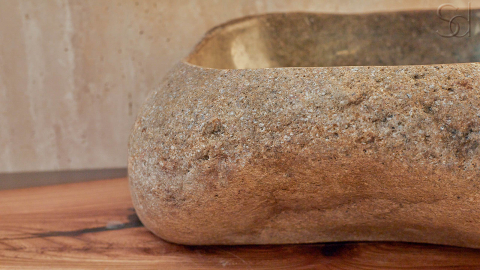 Раковина для ванной Piedra M296 из речного камня  Gris ИНДОНЕЗИЯ 00504511296_10