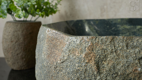 Мойка в ванную Piedra M402 из речного камня  Gris ИНДОНЕЗИЯ 00504511402_4
