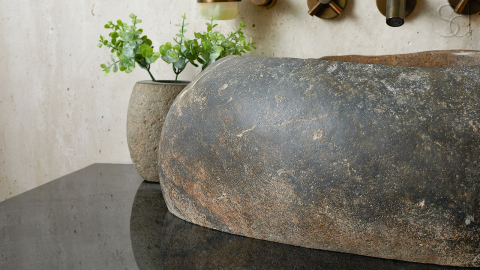 Мойка в ванную Piedra M442 из речного камня  Gris ИНДОНЕЗИЯ 00504511442_9