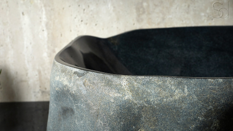 Мойка в ванную Piedra M457 из речного камня  Gris ИНДОНЕЗИЯ 00504511457_4