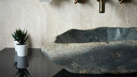 Мойка в ванную Piedra M460 из речного камня  Gris ИНДОНЕЗИЯ 00504511460_4