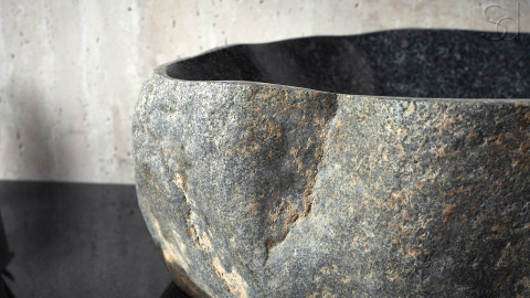 Мойка в ванную Piedra M464 из речного камня  Gris ИНДОНЕЗИЯ 00504511464_4