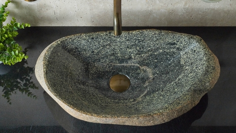 Мойка в ванную Piedra M541 из речного камня  Gris ИНДОНЕЗИЯ 00504511541_3