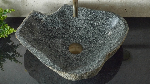 Мойка в ванную Piedra M542 из речного камня  Gris ИНДОНЕЗИЯ 00504511542_3