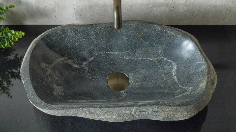 Мойка в ванную Piedra M567 из речного камня  Gris ИНДОНЕЗИЯ 00504511567_3