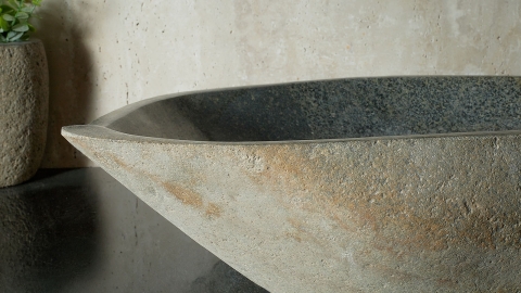 Мойка в ванную Piedra M583 из речного камня  Gris ИНДОНЕЗИЯ 00504511583_4