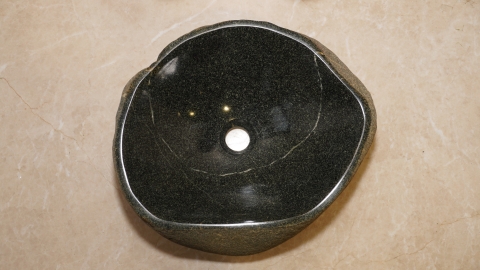 Раковина для ванной Piedra M595 из речного камня  Gris ИНДОНЕЗИЯ 00504511595_4