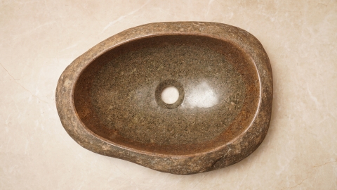 Мойка в ванную Piedra M610 из речного камня  Gris ИНДОНЕЗИЯ 00504511610_4
