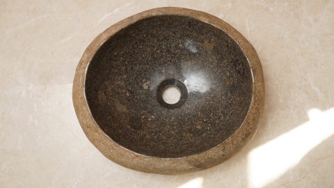 Мойка в ванную Piedra M614 из речного камня  Gris ИНДОНЕЗИЯ 00504511614_4
