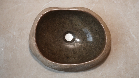 Раковина для ванной Piedra M615 из речного камня  Gris ИНДОНЕЗИЯ 00504511615_4