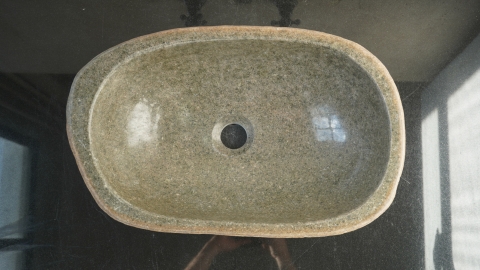 Раковина для ванной Piedra M618 из речного камня  Gris ИНДОНЕЗИЯ 00504511618_4