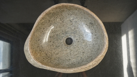 Мойка в ванную Piedra M624 из речного камня  Gris ИНДОНЕЗИЯ 00504511624_4