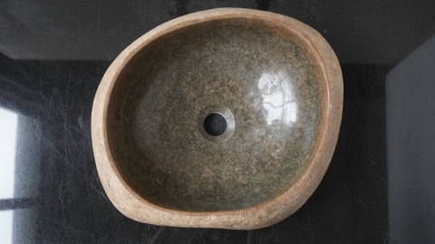 Раковина для ванной Piedra M630 из речного камня  Gris ИНДОНЕЗИЯ 00504511630_4