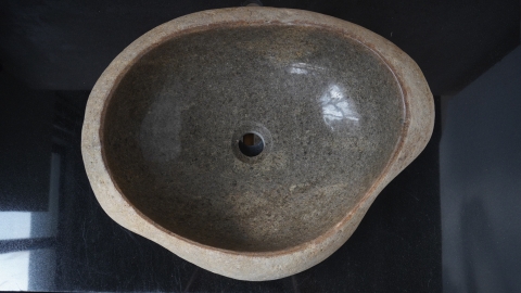 Мойка в ванную Piedra M632 из речного камня  Gris ИНДОНЕЗИЯ 00504511632_4