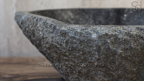 Мойка в ванную Piedra M123 из речного камня  Gris ИНДОНЕЗИЯ 00504511123_3