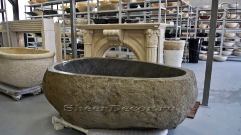 Гранитная ванна Piedra из серого камня Marengo 00501715132_4