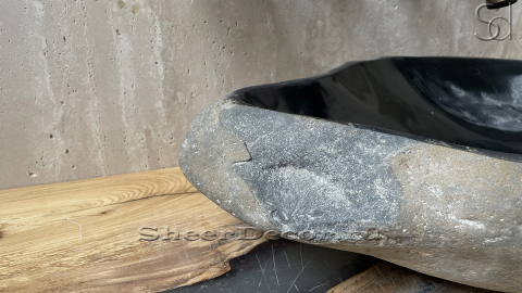 Мойка в ванную Piedra M317 из речного камня  Negro ИНДОНЕЗИЯ 00506911317_5