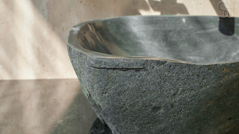 Мойка в ванную Piedra M290 из речного камня  Negro ИНДОНЕЗИЯ 00506911290_4