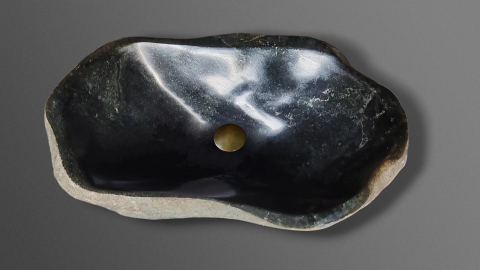 Мойка в ванную Piedra M363 из речного камня  Negro ИНДОНЕЗИЯ 00506911363_1