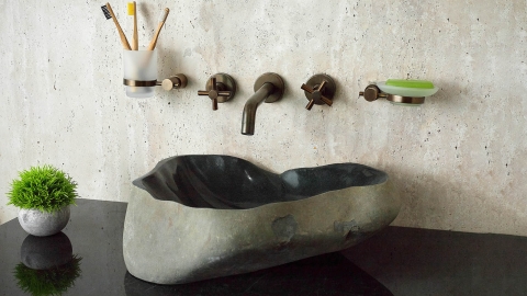 Накладная раковина для ванной Piedra из гранита Negro_6