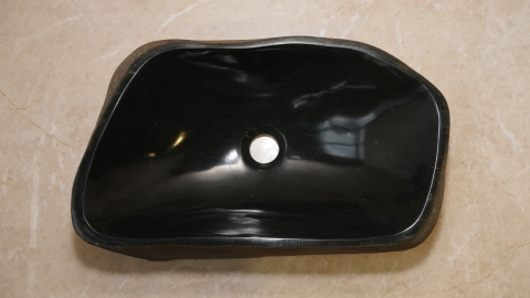 Раковина для ванной Piedra M376 из речного камня  Negro ИНДОНЕЗИЯ 00506911376_4
