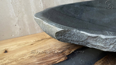 Мойка в ванную Piedra M107 из речного камня  Negro ИНДОНЕЗИЯ 00506911107_5