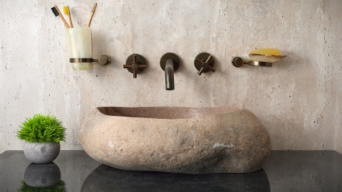 Накладная раковина для ванной Piedra из гранита Rosa_5