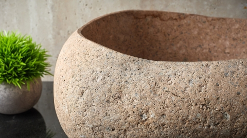 Накладная раковина для ванной Piedra из гранита Rosa_4