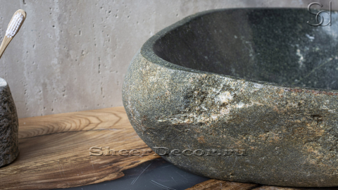 Мойка в ванную Piedra M216 из речного камня  Verde ИНДОНЕЗИЯ 00503011216_5