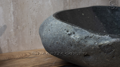 Мойка в ванную Piedra M217 из речного камня  Verde ИНДОНЕЗИЯ 00503011217_4