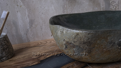 Мойка в ванную Piedra M211 из речного камня  Verde ИНДОНЕЗИЯ 00503011211_7