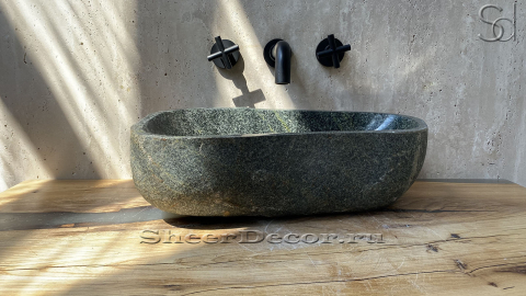 Мойка в ванную Piedra M289 из речного камня  Verde ИНДОНЕЗИЯ 00503011289_2
