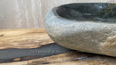 Мойка в ванную Piedra M296 из речного камня  Verde ИНДОНЕЗИЯ 00503011296_4