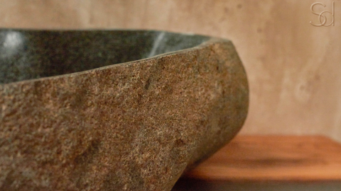 Мойка в ванную Piedra M336 из речного камня  Verde ИНДОНЕЗИЯ 00503011336_6