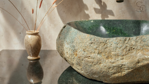 Мойка в ванную Piedra M343 из речного камня  Verde ИНДОНЕЗИЯ 00503011343_3