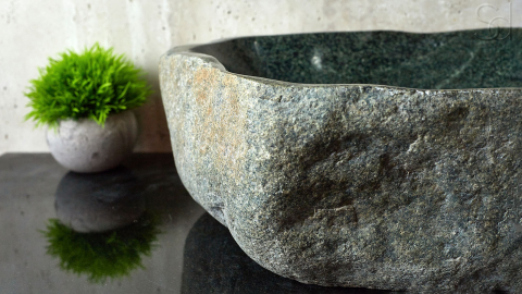 Мойка в ванную Piedra M356 из речного камня  Verde ИНДОНЕЗИЯ 00503011356_5