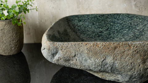 Мойка в ванную Piedra M352 из речного камня  Verde ИНДОНЕЗИЯ 00503011352_5