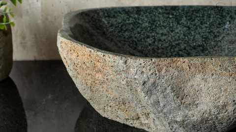 Мойка в ванную Piedra M352 из речного камня  Verde ИНДОНЕЗИЯ 00503011352_9