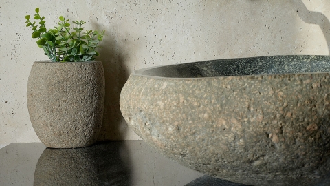 Мойка в ванную Piedra M447 из речного камня  Verde ИНДОНЕЗИЯ 00503011447_4
