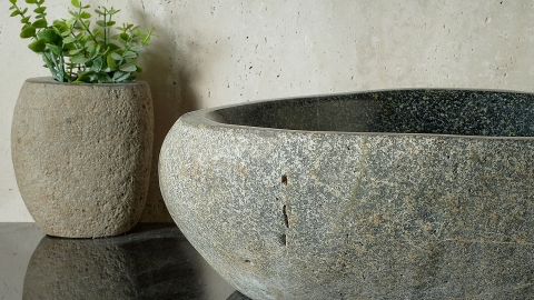 Мойка в ванную Piedra M451 из речного камня  Verde ИНДОНЕЗИЯ 00503011451_4