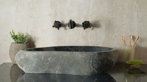 Мойка в ванную Piedra M457 из речного камня  Verde ИНДОНЕЗИЯ 00503011457_5