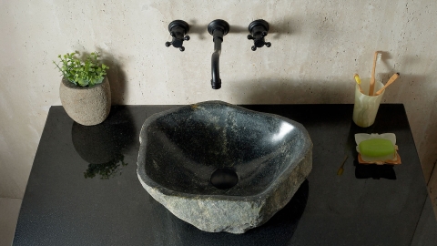 Мойка в ванную Piedra M592 из речного камня  Verde ИНДОНЕЗИЯ 00503011592_4