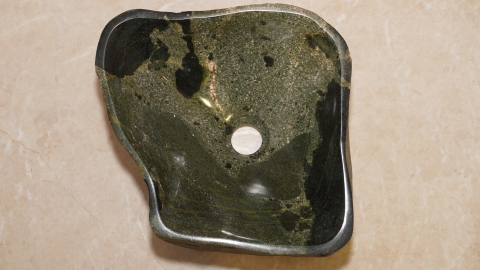 Раковина для ванной Piedra M613 из речного камня  Verde ИНДОНЕЗИЯ 00503011613_4