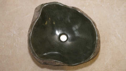 Мойка в ванную Piedra M474 из речного камня  Verde ИНДОНЕЗИЯ 00503011474_4