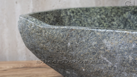 Мойка в ванную Piedra M104 из речного камня  Verde ИНДОНЕЗИЯ 00503011104_3