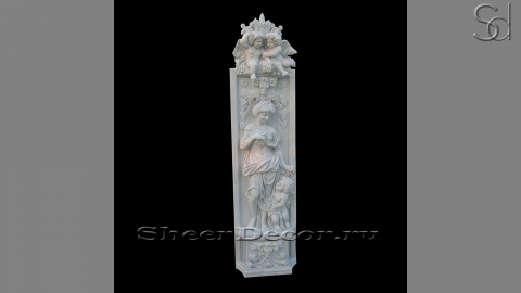 Каменная скульптура Profilo Vine из белого мрамора Bianco Extra_1