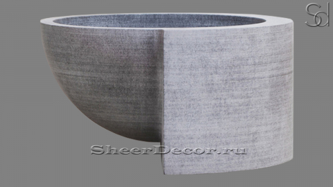 Ванна Ramblas из декоративного бетона Grey C2 116764951 серого цвета_1